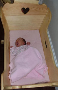 Rocking cradle from Tetbury Rocking Horse Works